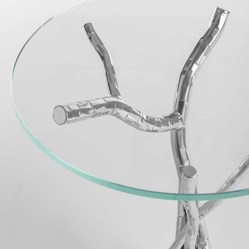 Hubbardton Forge 750110-85-VA0715 Accent Table, Sterling