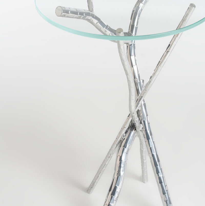Hubbardton Forge 750110-85-VA0715 Accent Table, Sterling
