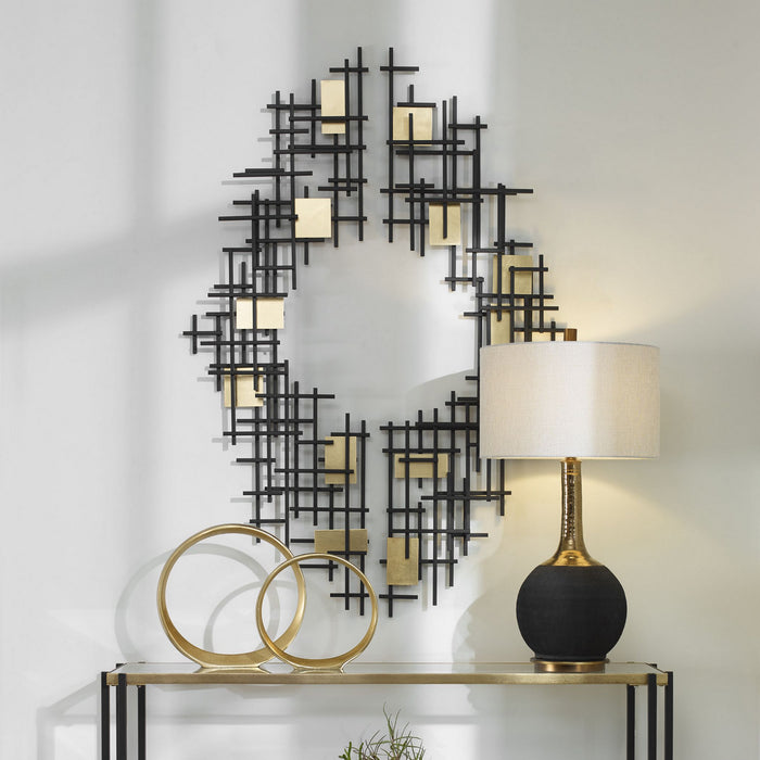 Uttermost 04305 Wall Decor, Matte Black