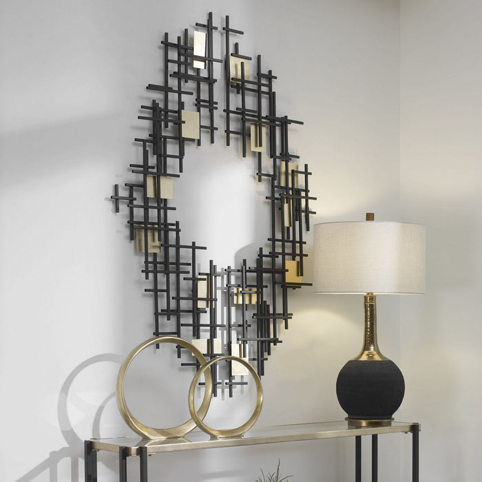 Uttermost 04305 Wall Decor, Matte Black