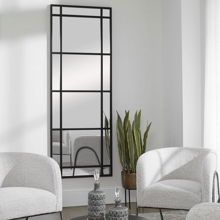 Uttermost 09743 Mirror, Satin Black