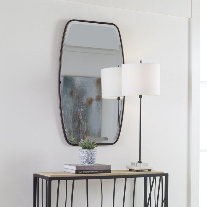 Uttermost 09756 Mirror, Distressed Dark Bronze