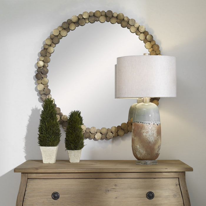 Uttermost 09761 Mirror, Aged Gold