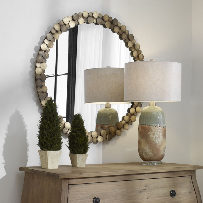 Uttermost 09761 Mirror, Aged Gold