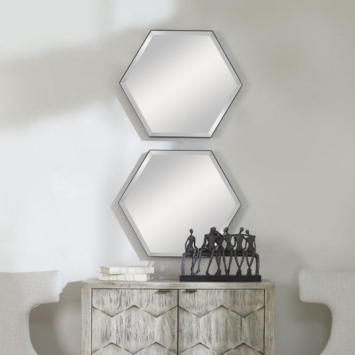 Uttermost 09762 Mirror, Matte Black