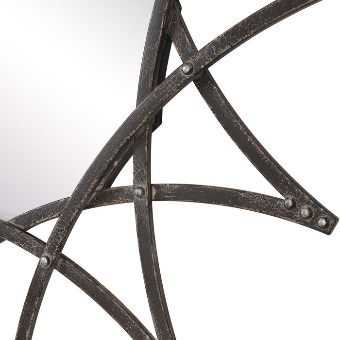 Uttermost 09766 Mirror, Aged Crackled Charcoal