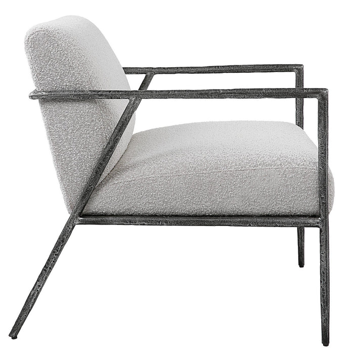 Uttermost 23660 Accent Chair, Natural Distressed Charcoal