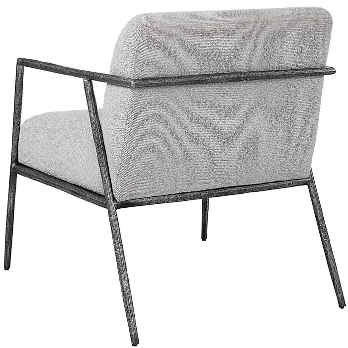 Uttermost 23660 Accent Chair, Natural Distressed Charcoal