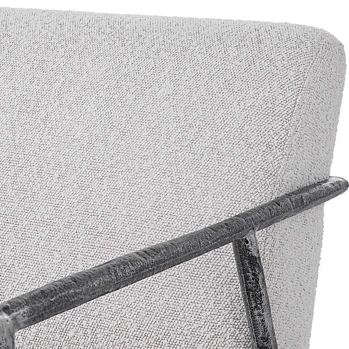 Uttermost 23660 Accent Chair, Natural Distressed Charcoal