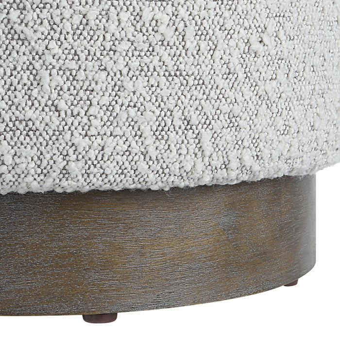 Uttermost 23665 Ottoman, Light Gray