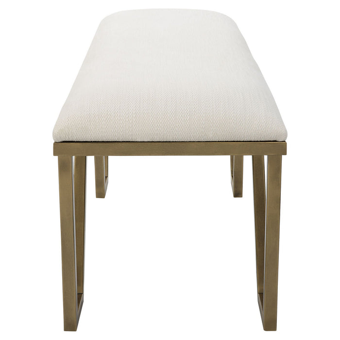 Uttermost 23676 Bench, Antique Gold Leaf