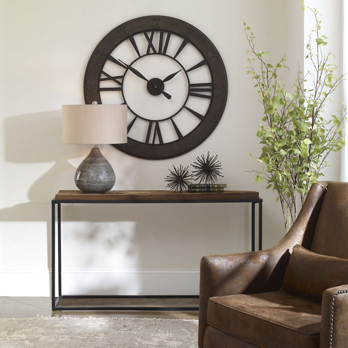 Uttermost 25156 Console Table, Satin Black