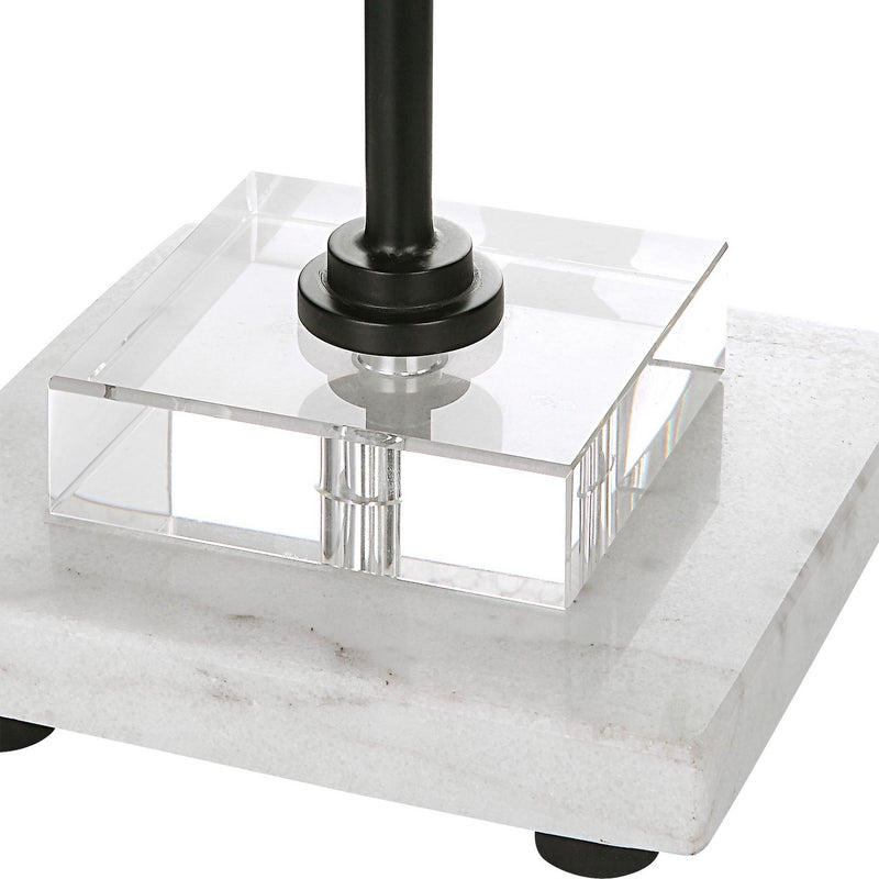 Uttermost 29992-1 One Light Buffet Lamp, Satin Black