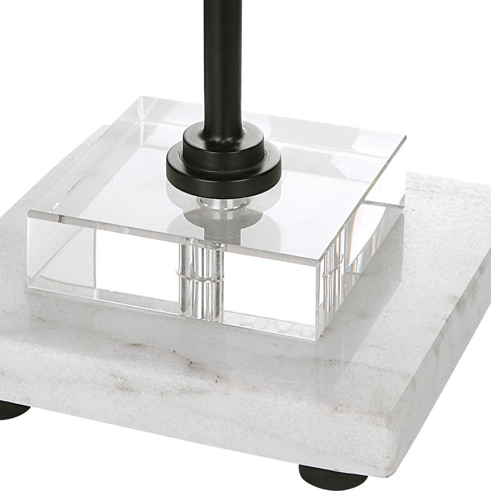 Uttermost 29992-1 One Light Buffet Lamp, Satin Black