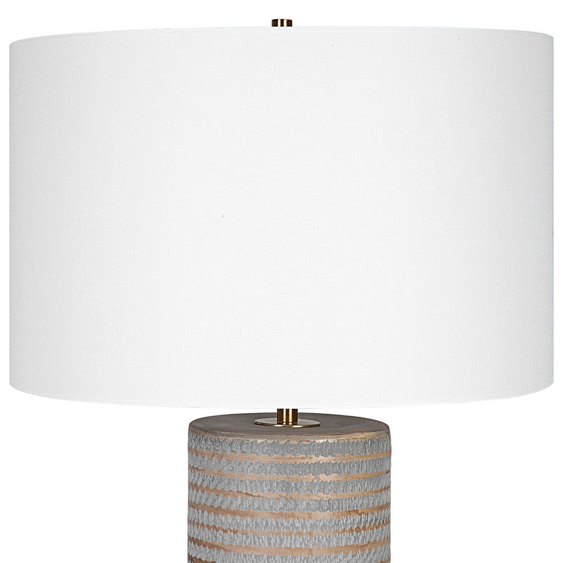 Uttermost 29994 One Light Table Lamp, Antique Brass