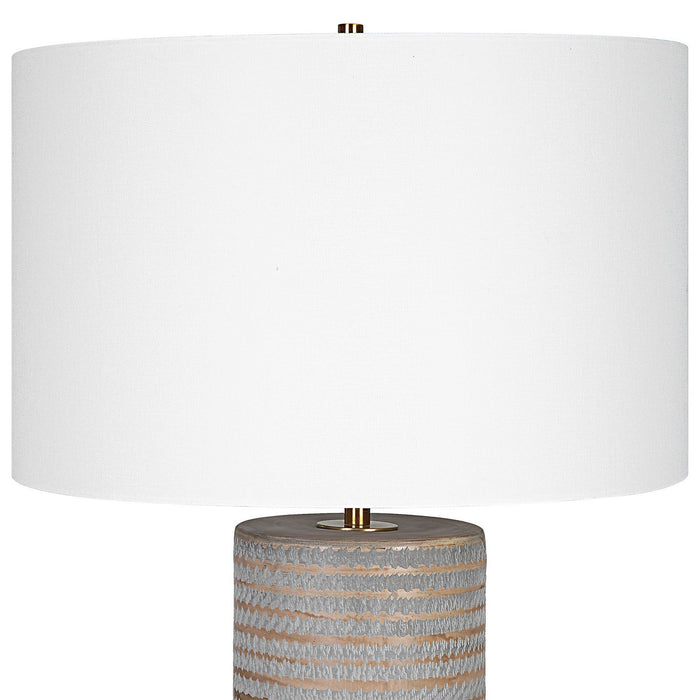 Uttermost 29994 One Light Table Lamp, Antique Brass