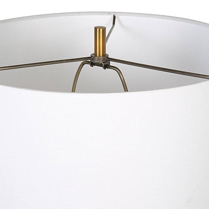 Uttermost 29994 One Light Table Lamp, Antique Brass