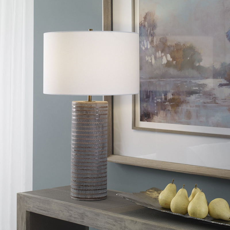 Uttermost 29994 One Light Table Lamp, Antique Brass