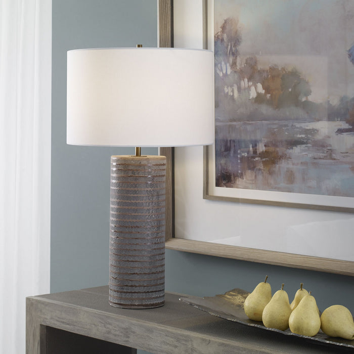 Uttermost 29994 One Light Table Lamp, Antique Brass