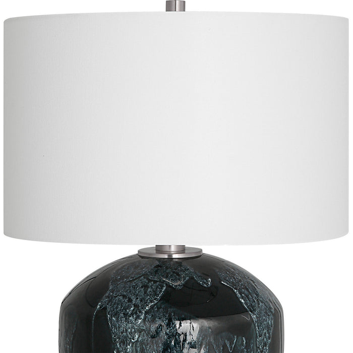 Uttermost 29995-1 One Light Table Lamp, Brushed Nickel