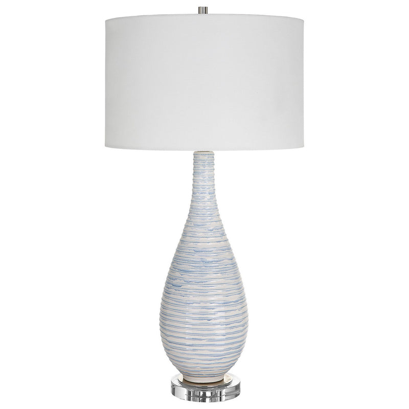 Uttermost 29998-1 One Light Table Lamp, Polished Nickel
