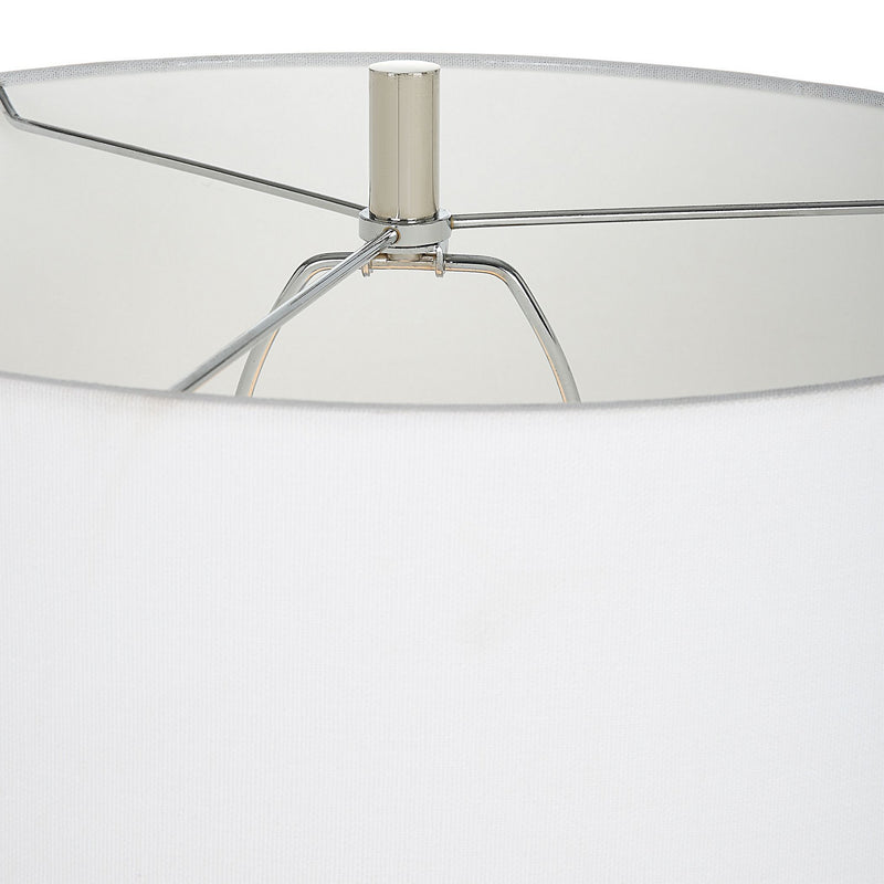 Uttermost 29998-1 One Light Table Lamp, Polished Nickel