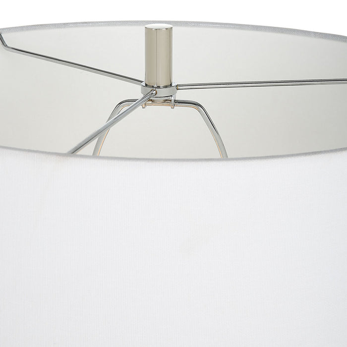 Uttermost 29998-1 One Light Table Lamp, Polished Nickel