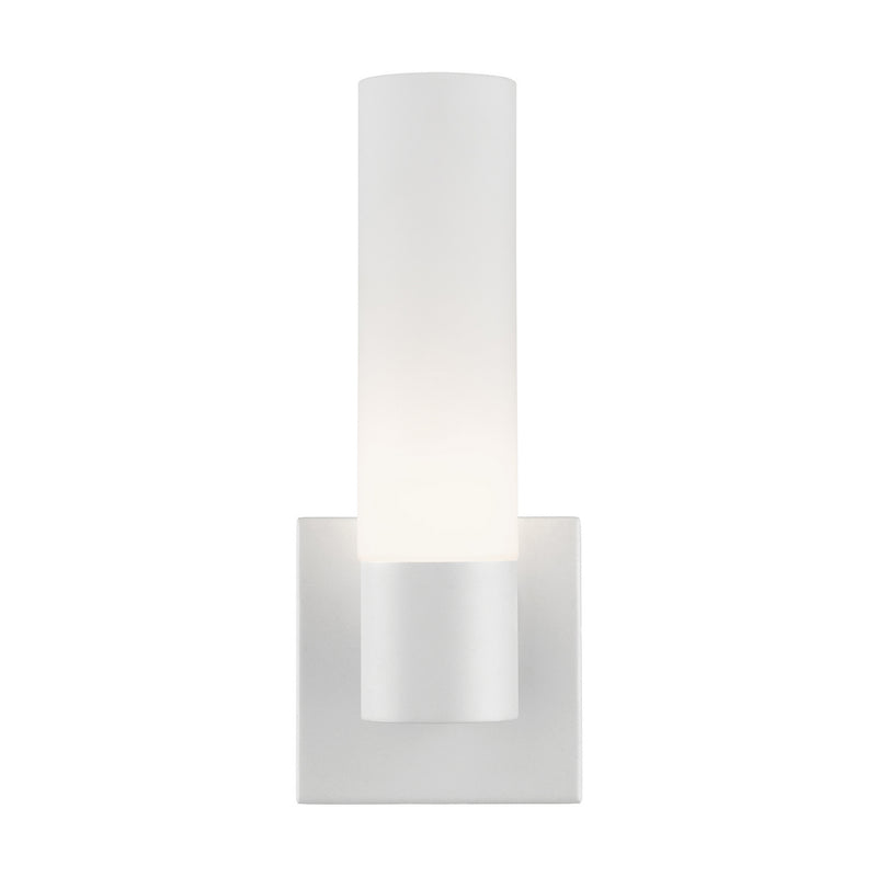 Livex Lighting 10101-13 One Light Wall Sconce, Textured White w/ Antique Brass