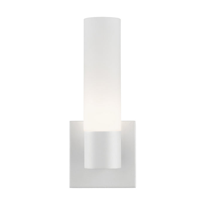 Livex Lighting 10101-13 One Light Wall Sconce, Textured White w/ Antique Brass