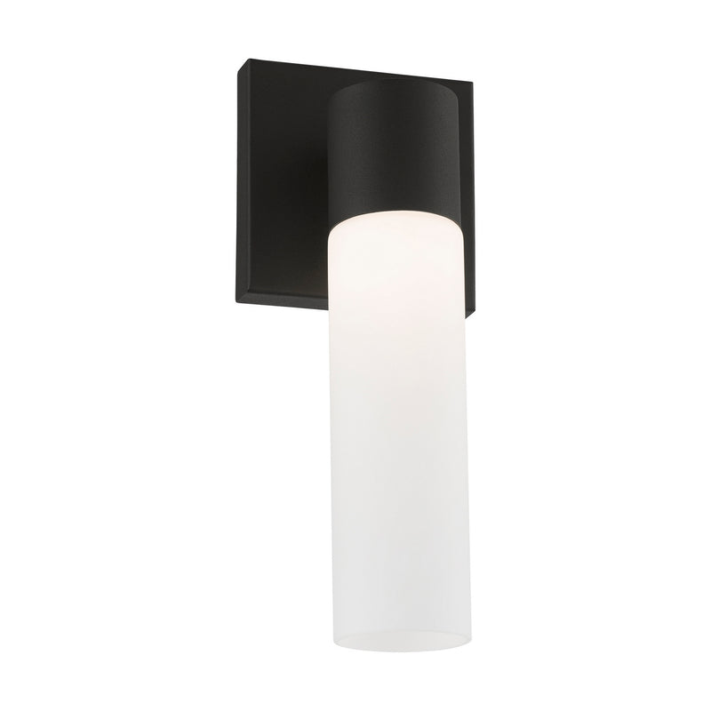 Livex Lighting 10101-14 One Light Wall Sconce, Textured Black w/ Antique Brass