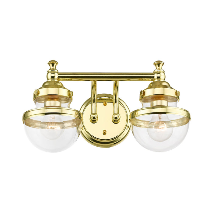 Livex Lighting 17412-02 Two Light Vanity, Polished Brass