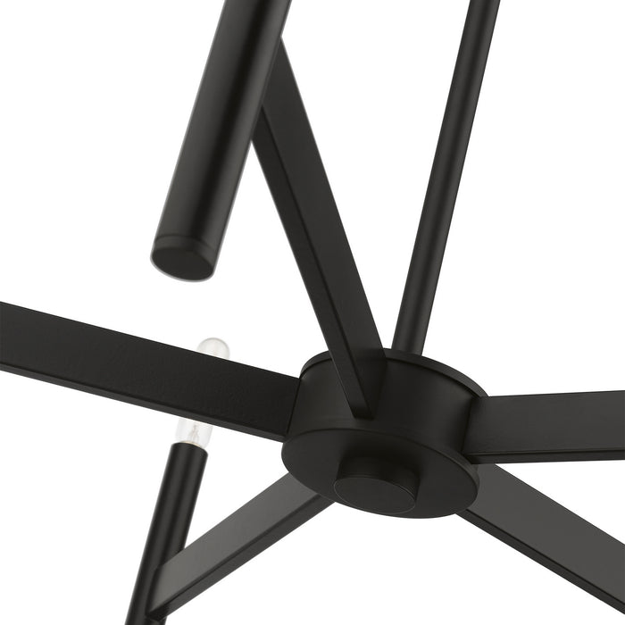 Livex Lighting 51175-04 Five Light Chandelier, Black