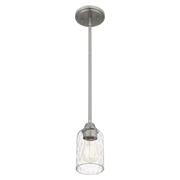 Quoizel ACA1504BN One Light Mini Pendant, Brushed Nickel
