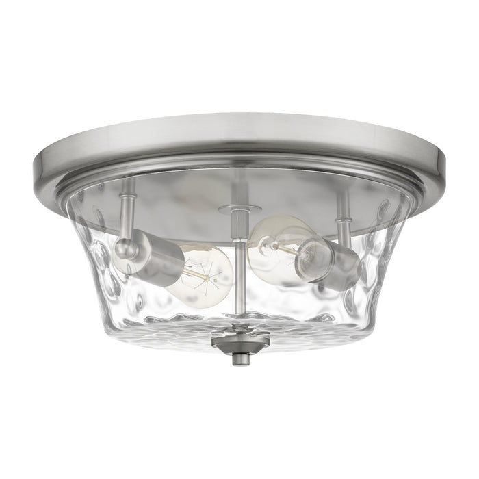 Quoizel ACA1614BN Two Light Flush Mount, Brushed Nickel