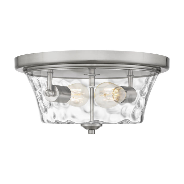 Quoizel ACA1614BN Two Light Flush Mount, Brushed Nickel