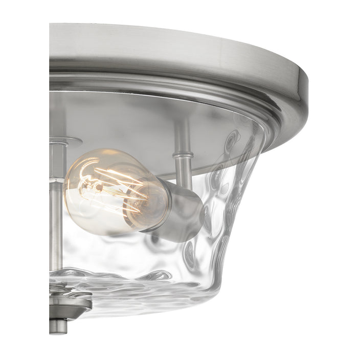 Quoizel ACA1614BN Two Light Flush Mount, Brushed Nickel