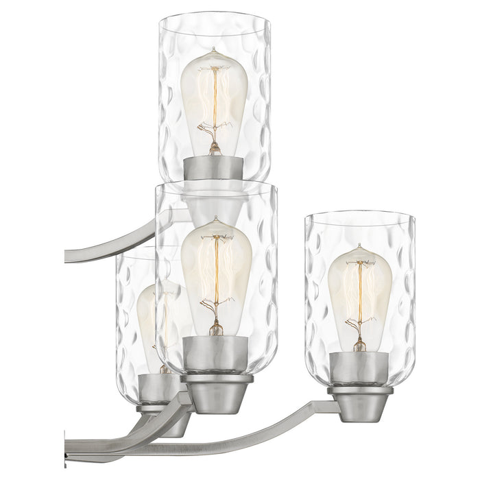 Quoizel ACA5029BN Nine Light Chandelier, Brushed Nickel