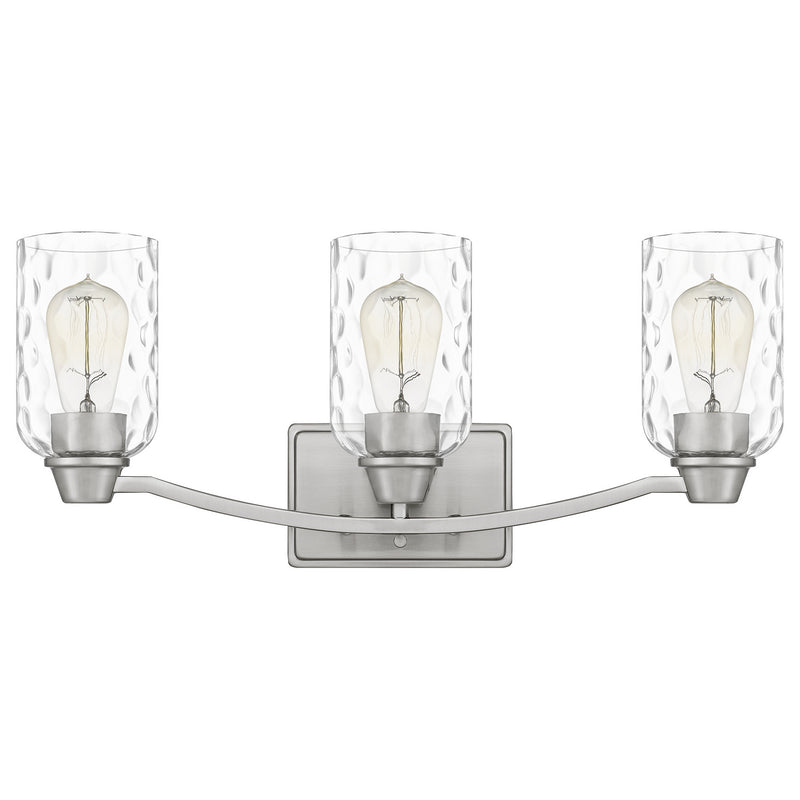 Quoizel ACA8623BN Three Light Bath, Brushed Nickel