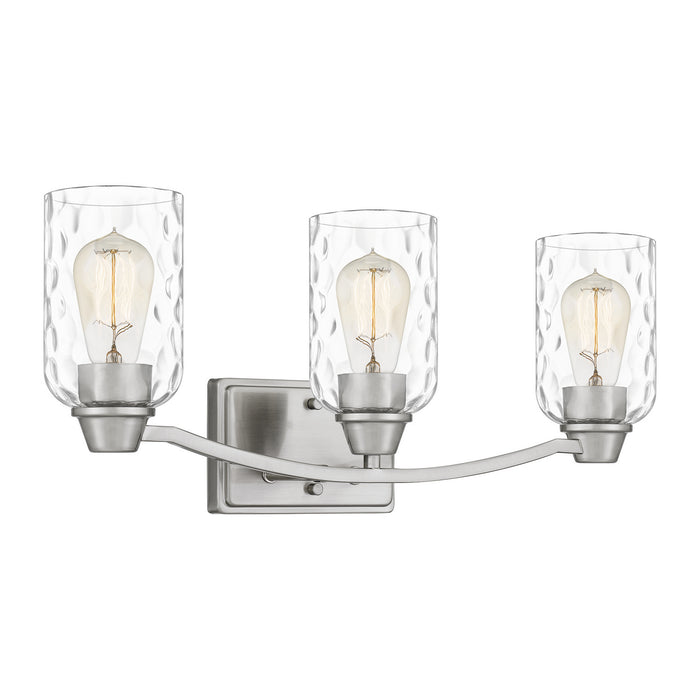 Quoizel ACA8623BN Three Light Bath, Brushed Nickel