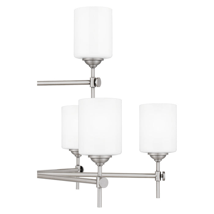 Quoizel ARI5034AP Nine Light Chandelier, Antique Polished Nickel