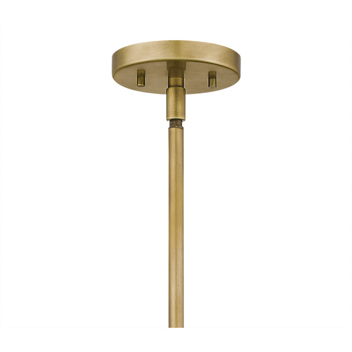 Quoizel ASR1512WS Four Light Pendant, Weathered Brass