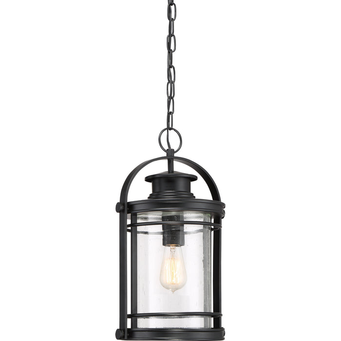 Quoizel BKR1510K One Light Mini Pendant, Mystic Black
