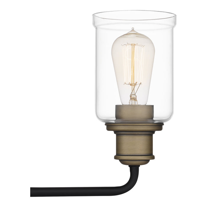 Quoizel COX8622MBK Three Light Bath, Matte Black