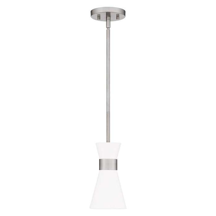 Quoizel FMT1505BN One Light Mini Pendant, Brushed Nickel