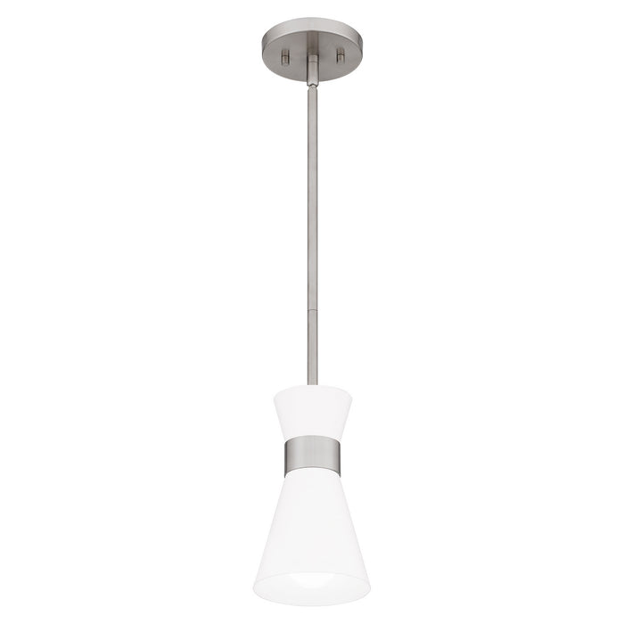 Quoizel FMT1505BN One Light Mini Pendant, Brushed Nickel