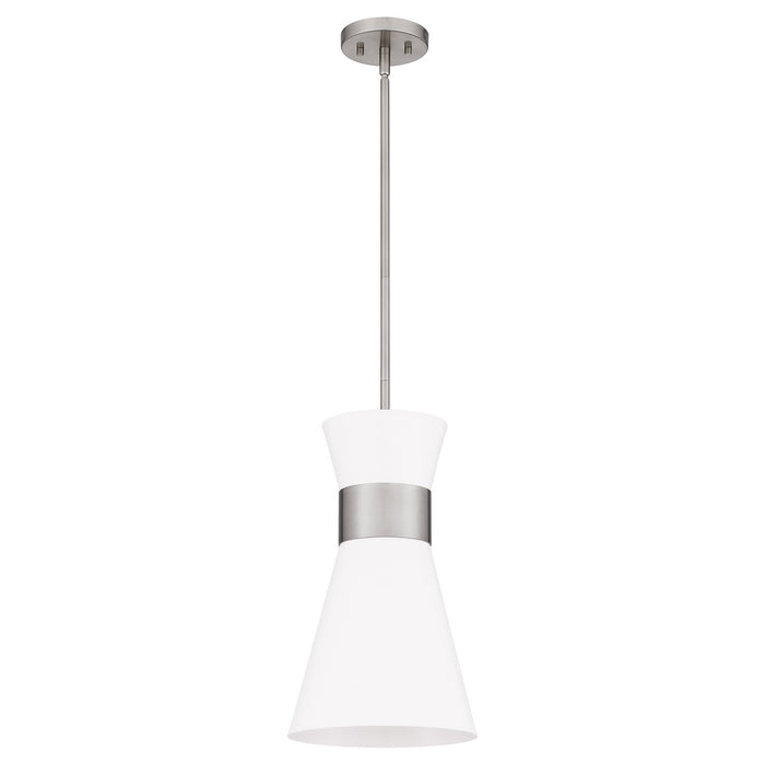 Quoizel FMT1512BN One Light Mini Pendant, Brushed Nickel