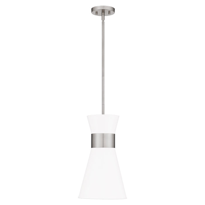 Quoizel FMT1512BN One Light Mini Pendant, Brushed Nickel