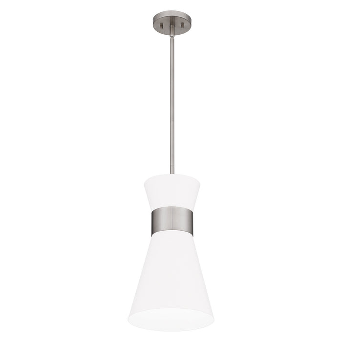 Quoizel FMT1512BN One Light Mini Pendant, Brushed Nickel