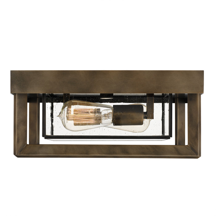 Quoizel INF1613SU Two Light Flush Mount, Statuary Bronze