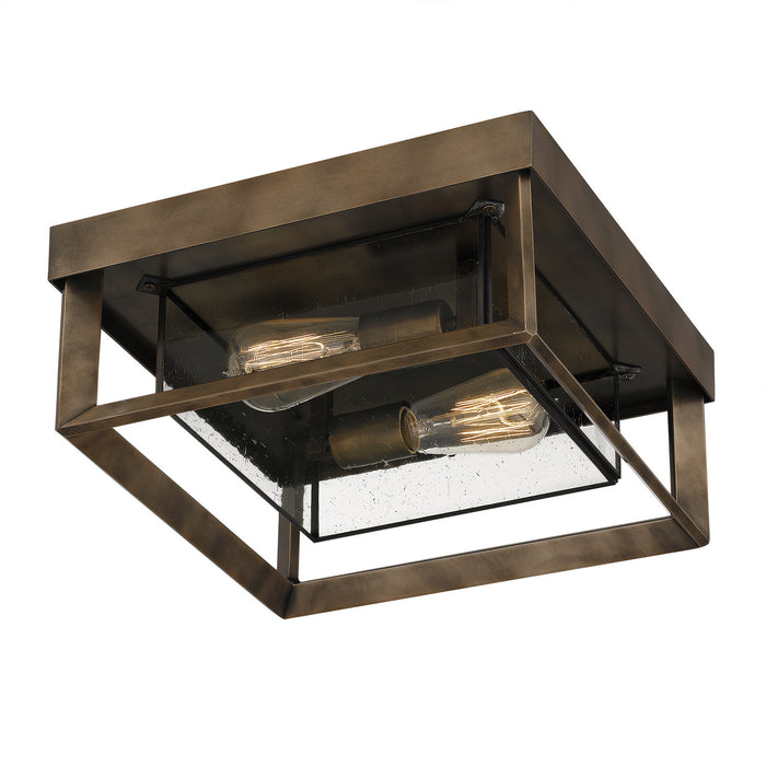 Quoizel INF1613SU Two Light Flush Mount, Statuary Bronze